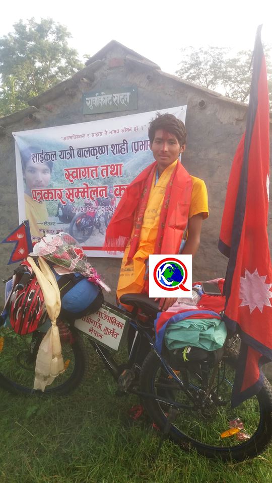 सल्लाह दिने धेरै भेटिए सहयोग गर्ने कम : साइकल यात्री