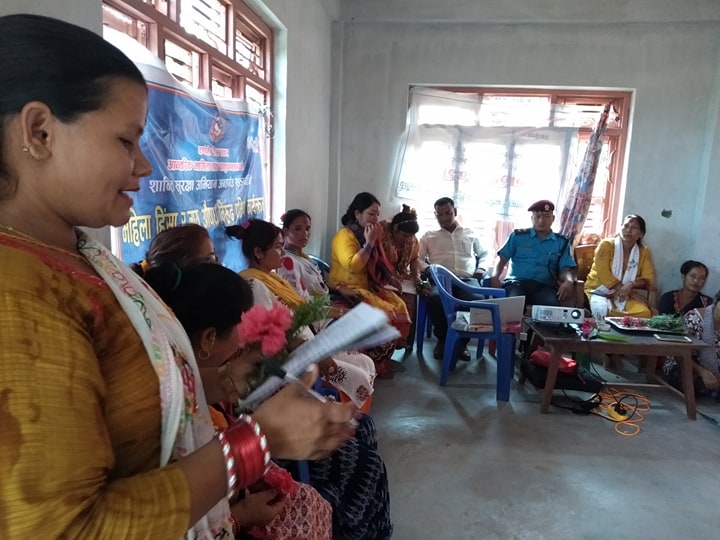 महिला हिंसा, लागू औषध विरुद्ध प्रशिक्षण कार्यक्रम सम्पन्न