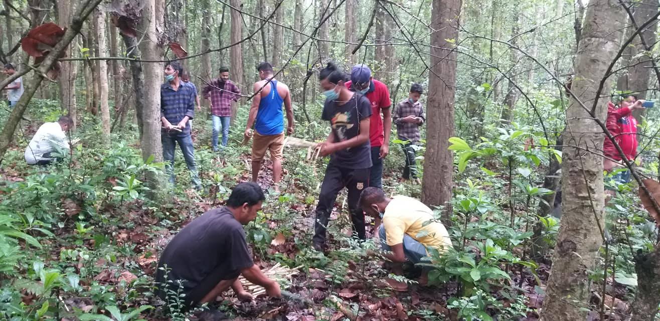 काँक्रेविहार संरक्षणमा यूवाहरु