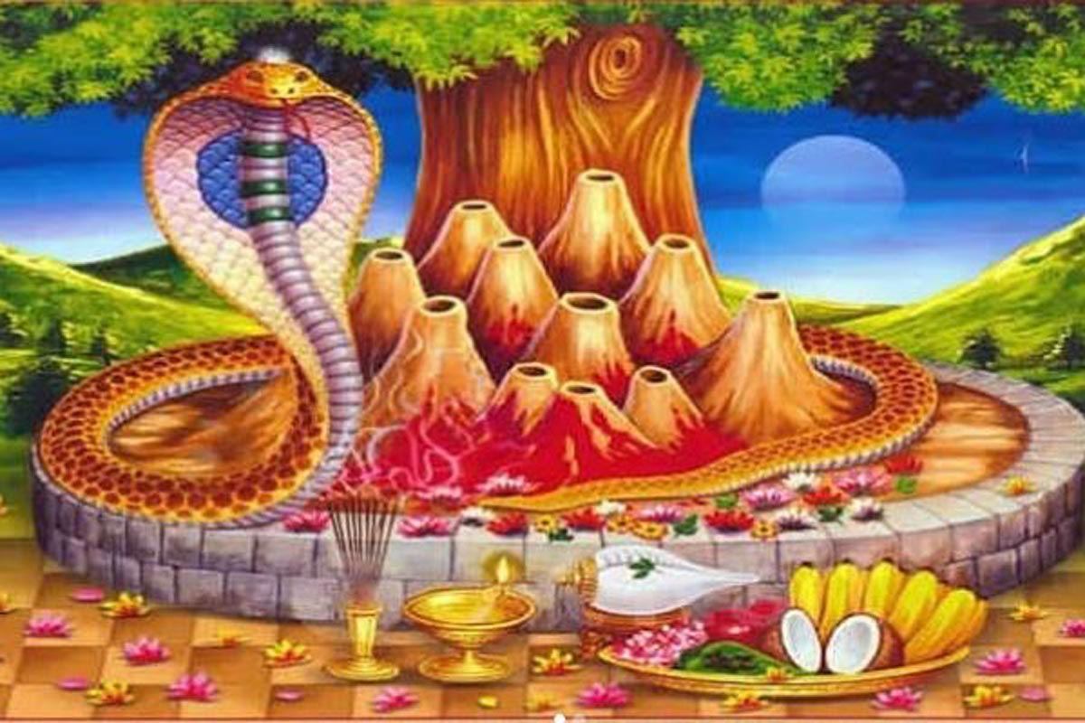 नागको पूजा गरी नाग पञ्चमी पर्व मनाइँदै