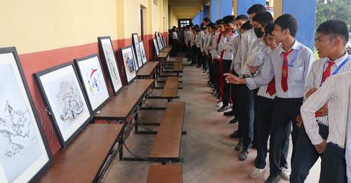 भ्रष्टाचार विरुद्ध निसानाः दुईदिने कार्टुन प्रदर्शनी समापन